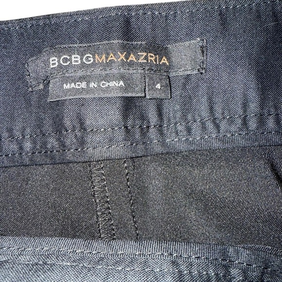 BCBGMaxAzria Black Dress Pants Elegant Tailored Fit - Picture 3 of 6